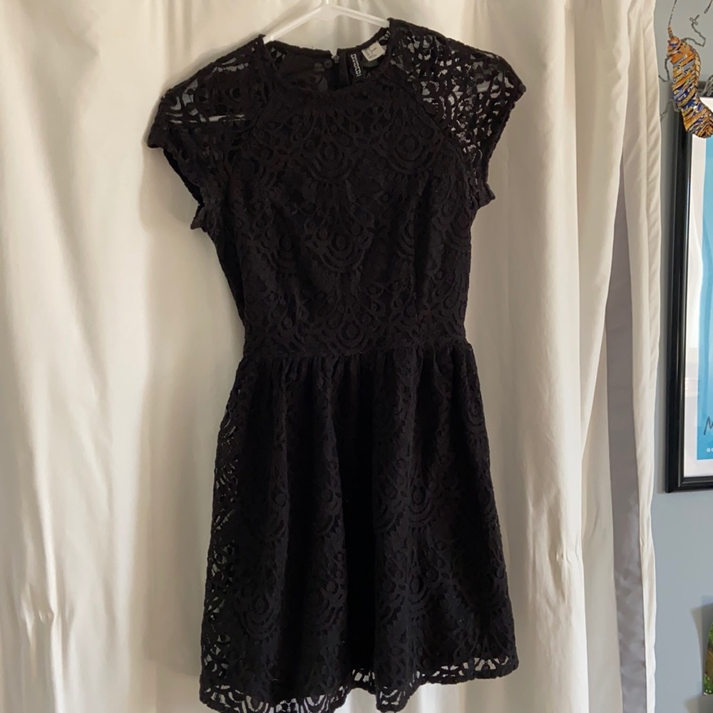 Black lace dress